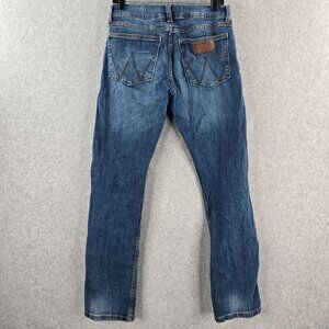 Wrangler Retro Jeans Mens 30x32 Slim Straight Cowboy Western Denim Pants